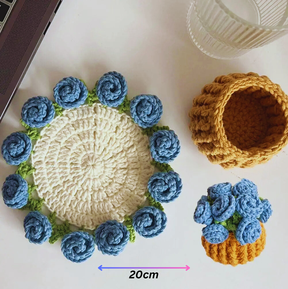 Rose Bouquet Handmade Blanket