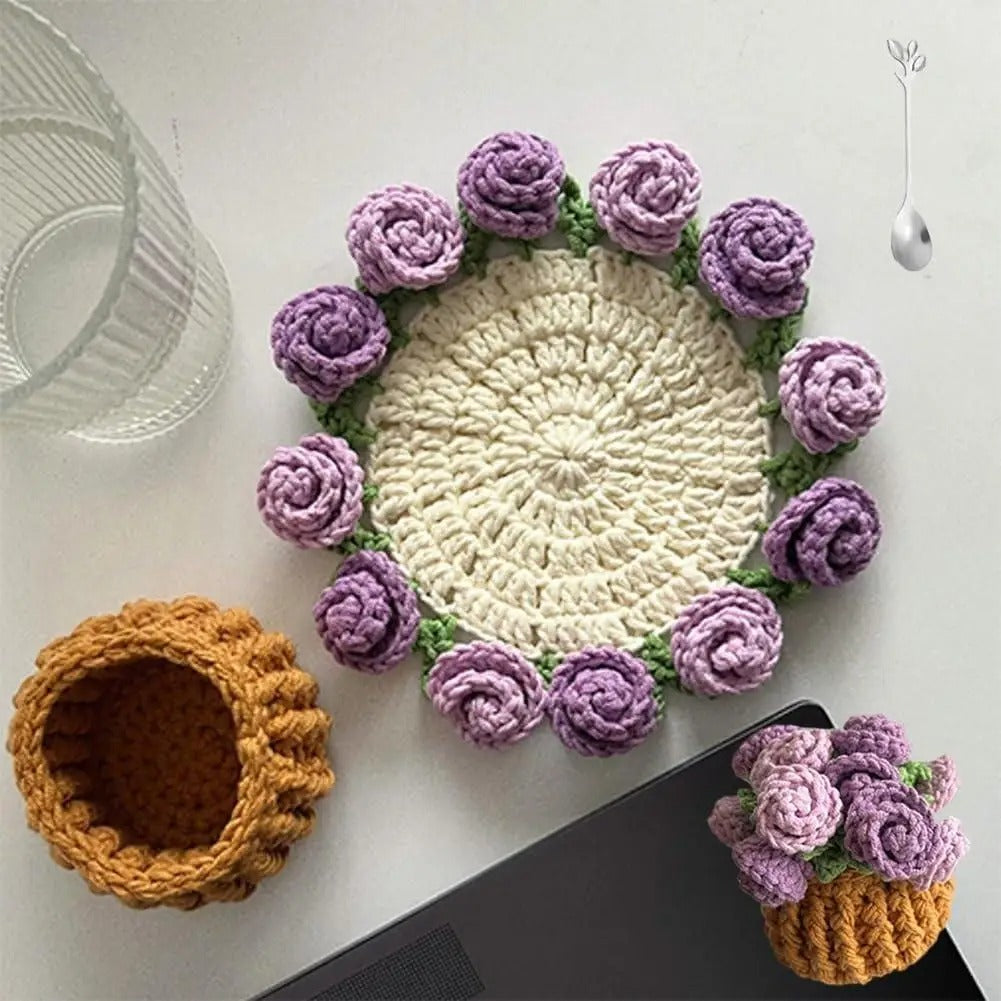 Rose Bouquet Handmade Blanket