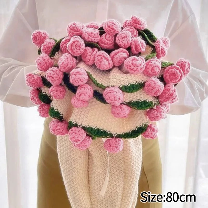 Rose Bouquet Handmade Blanket