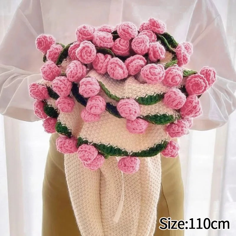 Rose Bouquet Handmade Blanket