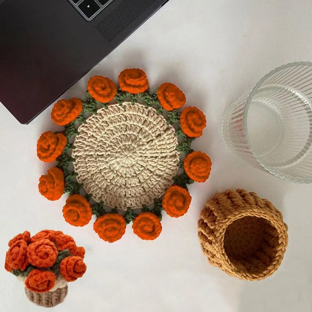 Rose Bouquet Handmade Blanket